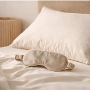 Mulberry Silk Beauty Sleep Set – Silk Eye Mask & Scrunchie
